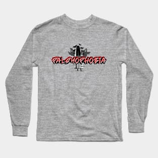 Palsmophobia Scary Ghost Design Long Sleeve T-Shirt